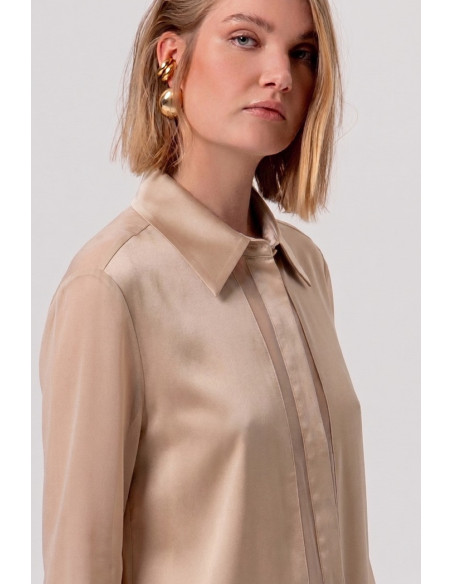 Fracomina camicia regular in mix di tessuti FY26ST6041W41201 [747c3795]