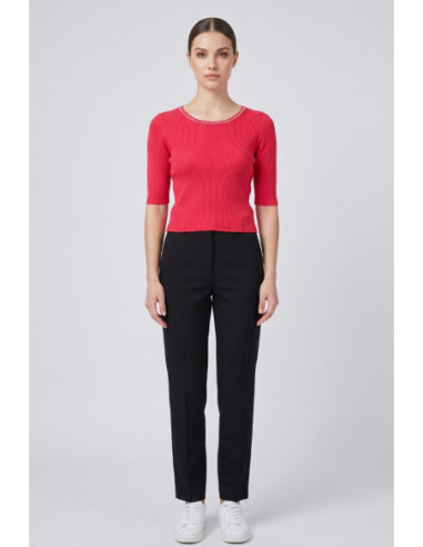 Fracomina maglia cropped a costine FR26ST7008K52401 [f9905f2e]