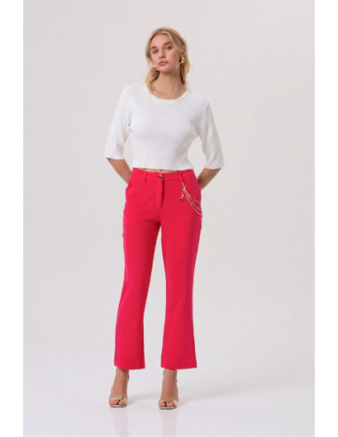 Fracomina maglia cropped a costine FR26ST7008K52401 [4c8854e1]