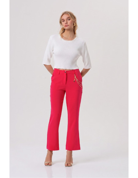Fracomina maglia cropped a costine FR26ST7008K52401 [4c8854e1]