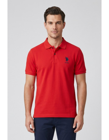 US Polo ASSN polo in piquet di cotone Flyn US43197004 [7260cff2]