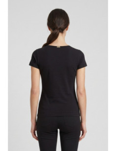 Influencer t-shirt in cotone con dettaglio floreale 05AB233 [48e400ef] 2