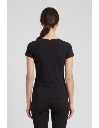 Influencer t-shirt in cotone con dettaglio floreale 05AB233 [91c243e2]