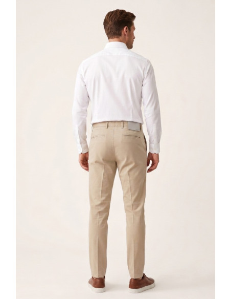 Moro pantalone chino con pences tinto in filo ME2642 [4e75afae]
