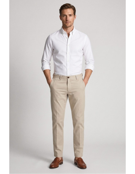 Moro pantalone chino con pences tinto in filo ME2642 [f9686eaa]