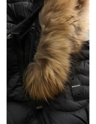 Blauer piumino con bordo in pelliccia Aldie 26WBLDC03034-006047 [cce68f18]
