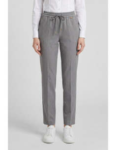 Markup pantalone straight in flanella di misto viscosa mw25107 [aac84640]