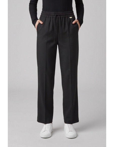 Markup pantalone straight in flanella di misto viscosa mw25107 [f245407d]