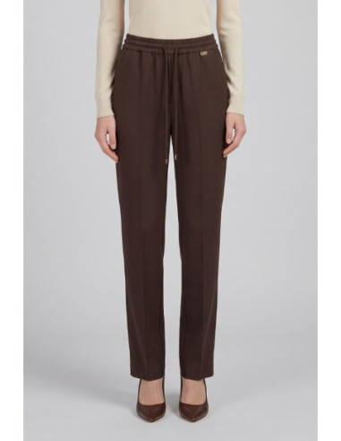 Markup pantalone straight in flanella di misto viscosa mw25107 [8045551a]