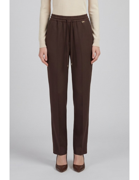Markup pantalone straight in flanella di misto viscosa mw25107 [8045551a]