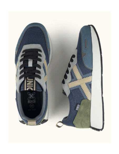 Munich sneaker allacciata con logo Xemine 108 8907108 [86514ff3]