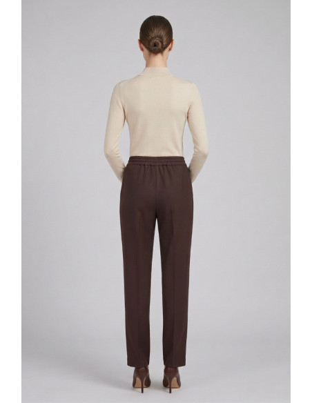 Markup pantalone straight in flanella di misto viscosa MW25107 [59631617]