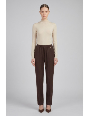 Markup pantalone straight in flanella di misto viscosa MW25107 [ee7ed713]