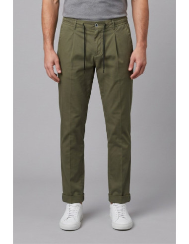 Camouflage pantalone con laccio in misto cotone FRANK-N21 [e4b28f8e]