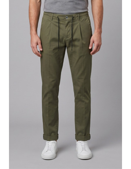 Camouflage pantalone con laccio in misto cotone FRANK-N21 [e4b28f8e]