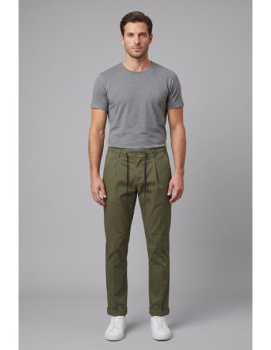 Camouflage pantalone con laccio in misto cotone FRANK-N21 [8a890d87]