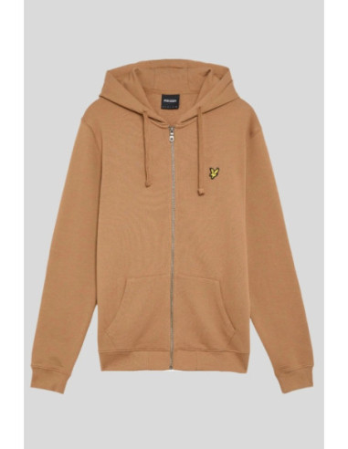 Lyle & Scott felpa con cappuccio con zip in jersey di cotone loopback ML420VOG [53c5cedf]