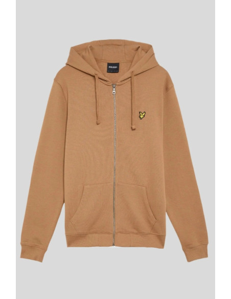 Lyle & Scott felpa con cappuccio con zip in jersey di cotone loopback ML420VOG [53c5cedf]