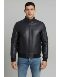 Markup giubbino in ecopelle con collo lupetto MK24005 [54084c71]