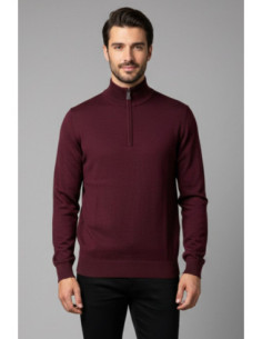 Baci & Abbracci lupetto mezza zip in misto viscosa 450002 [8a21af5f]