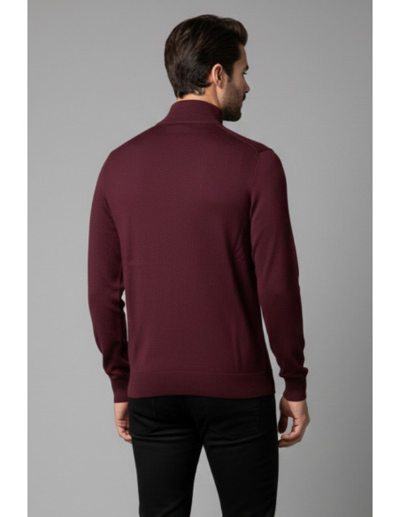 Baci & Abbracci lupetto mezza zip in misto viscosa 450002 [e41a2d56]