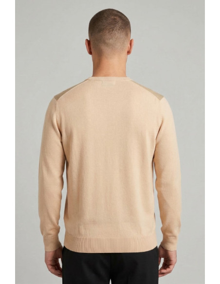 Urban Ring maglia girocollo in cotone con logo UR1100001 [1507a422]