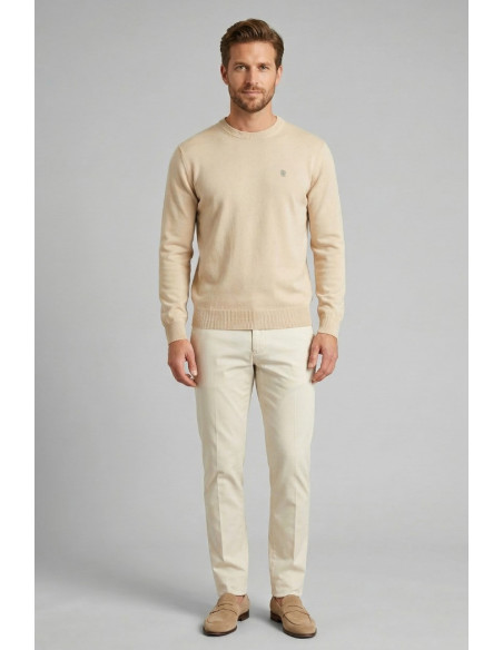 Urban Ring maglia girocollo in cotone con logo UR1100001 [a21a6526]