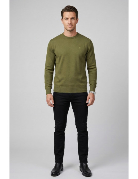 Urban Ring maglia girocollo in cotone con logo UR1100001 [e7aaaaca]