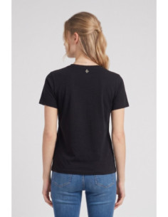 Fresh Flower t-shirt over con stampa strass FD571 [a2086430] 2