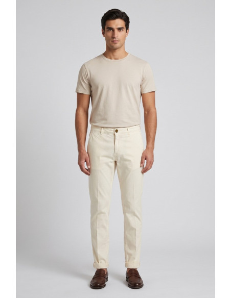 Camouflage pantalone chino in cotone stretch SAND-N21 [d183863c]