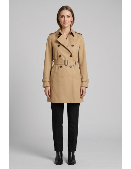 Fresh Flower trench con cintura FD401 [4478fab3]
