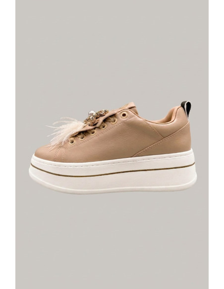Gold & Gold sneaker platform con dettaglio gioiello GB987 [6e5de9a3]