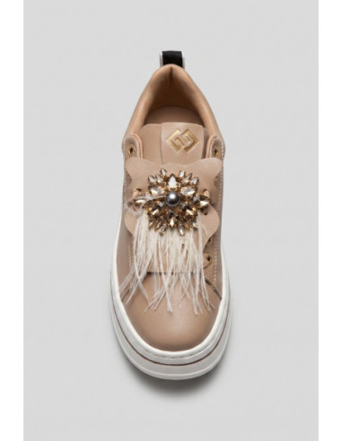 Gold & Gold sneaker platform con dettaglio gioiello GB987 [d94028a7]