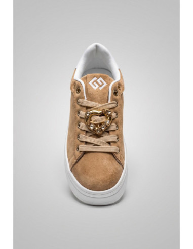 Gold & Gold sneaker platform con dettaglio gioiello GB989 [6fce805c]