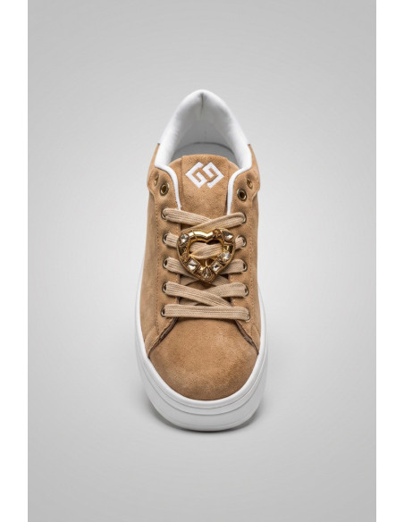 Gold & Gold sneaker platform con dettaglio gioiello GB989 [6fce805c]