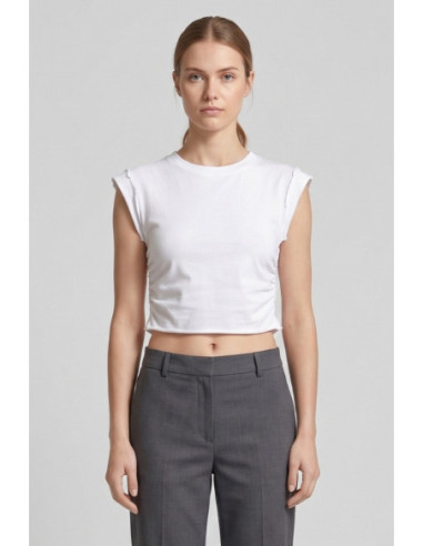 Blash t-shirt cropped giromanica in cotone BS1710006 [f08f3ae4]