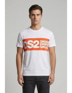 Drop Season 2 t-shirt girocollo in cotone con stampa SS26214 [4084e095]