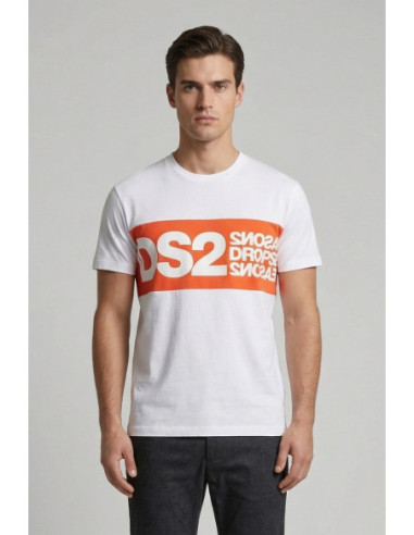 Drop Season 2 t-shirt girocollo in cotone con stampa SS26214 [4084e095]