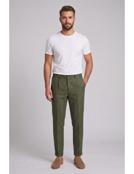 Squad2 pantalaccio in lino e cotone Rodi 226027 [880611d9]