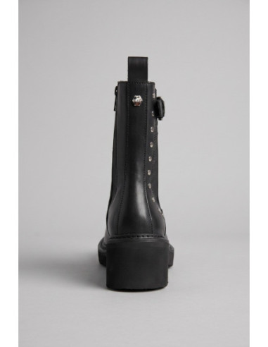 Cult scarponcino in pelle con zip e borchiette Grace CLW4801 [e91a02d8]