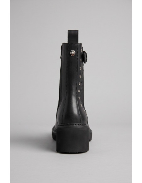 Cult scarponcino in pelle con zip e borchiette Grace CLW4801 [e91a02d8]