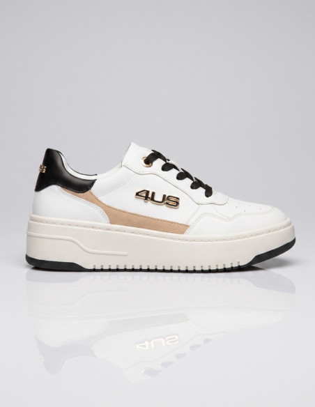 4US Paciotti sneakers in pelle con fondo alto 4BX265 [23846c74]