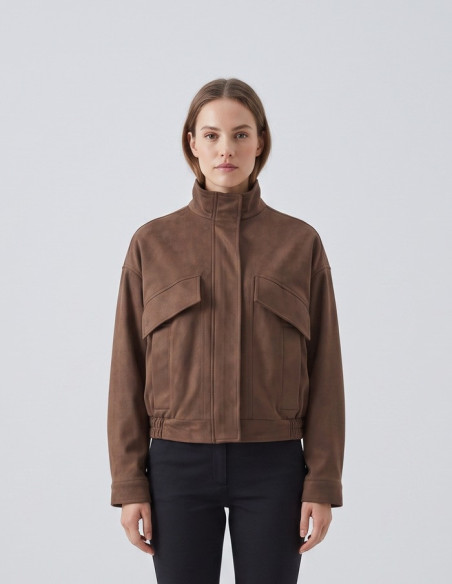 Dairesy giubbino in ecocamoscio con tasconi FW26D0941 [d041172c]