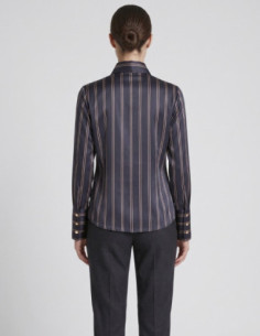 Dairesy camicia rigata con cravattino FW26DE0030 [ac1bd42d] 2