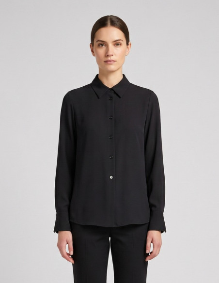 Dairesy camicia in tessuto fluido con bottoni in tono FW26DE0021 [ed5a2184]