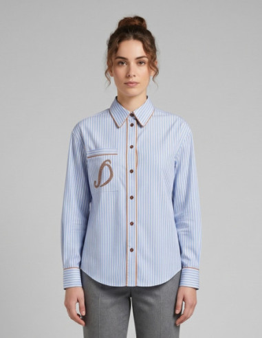 Dairesy camicia rigata in misto viscosa FW26DE0943 [a50e03eb]