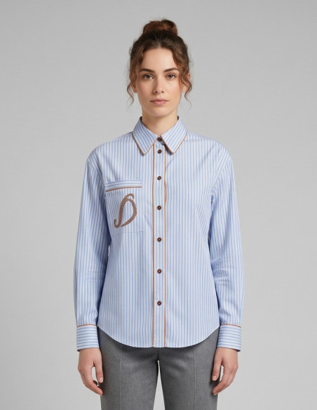 Dairesy camicia rigata in misto viscosa FW26DE0943 [a50e03eb]