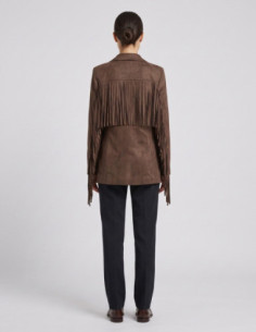 Dairesy giacca in ecocamoscio con frangie FW26D0937 [8f75c4b9] 2