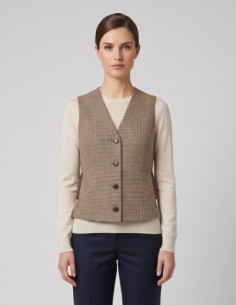 Dairesy gilet a quadri scollo a V FW26D0964 [5bd7428b]