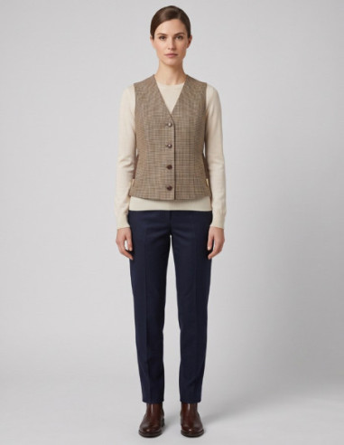 Dairesy gilet a quadri scollo a V FW26D0964 [35ecc082]